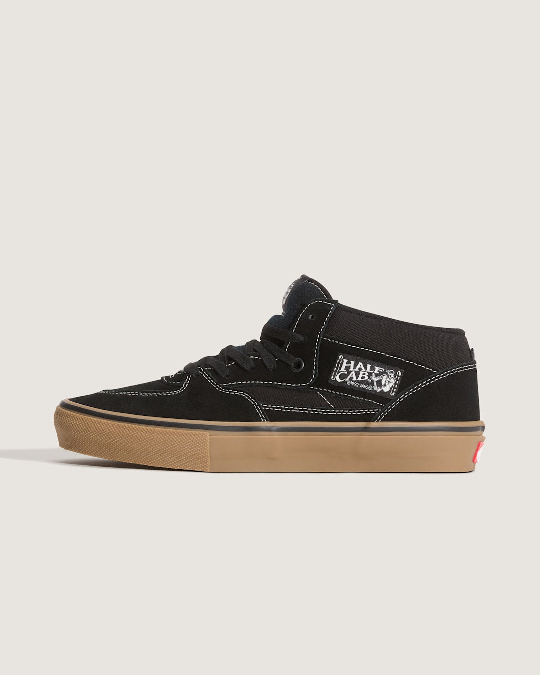 Vans Skate Half Cab Shoe in Gum Black / White