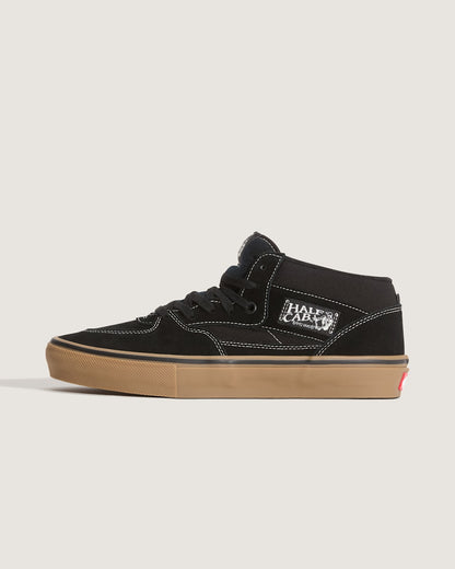 Vans Skate Half Cab Shoe in Gum Black / White