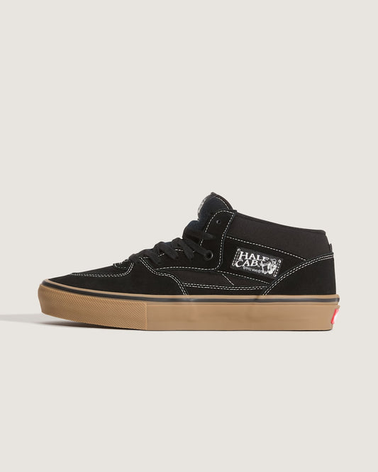 Vans Skate Half Cab Shoe in Gum Black / White