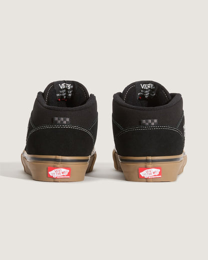 Vans Skate Half Cab Shoe in Gum Black / White