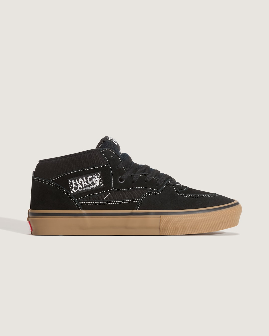 Vans Skate Half Cab Shoe in Gum Black / White