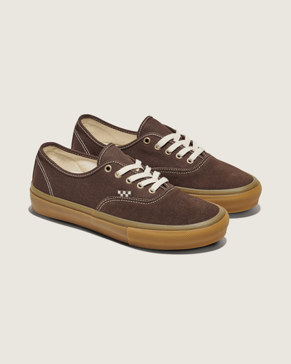 Vans Skate Authentic Shoe in Gum Brown