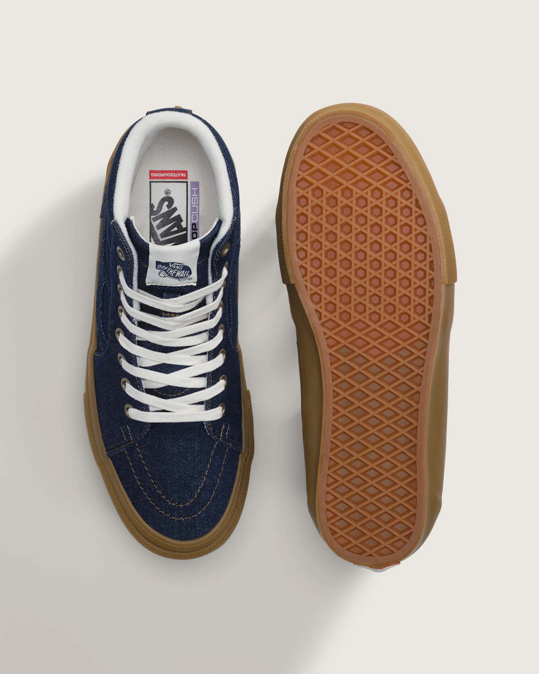 Vans Skate Sk8-Hi Shoe in Denim Blue
