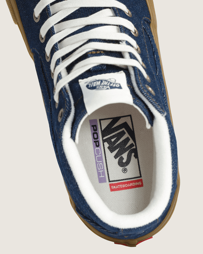 Vans Skate Sk8-Hi Shoe in Denim Blue
