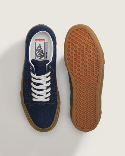 Vans Skate Old Skool Shoe in Denim Blue