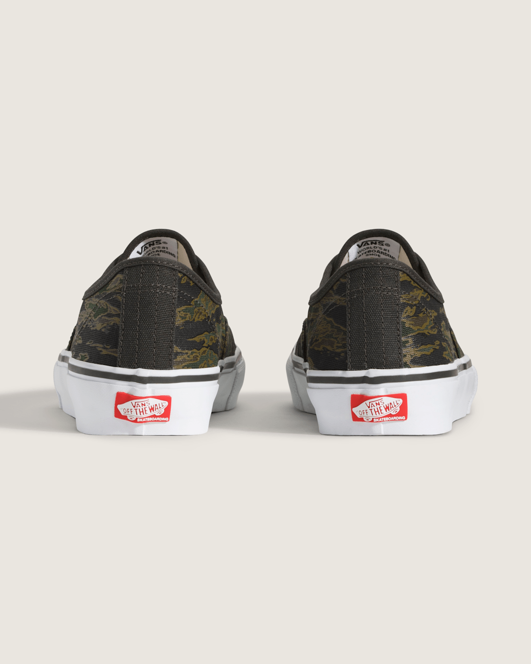 Vans Skate Authentic Shoe in Camo Green / Black