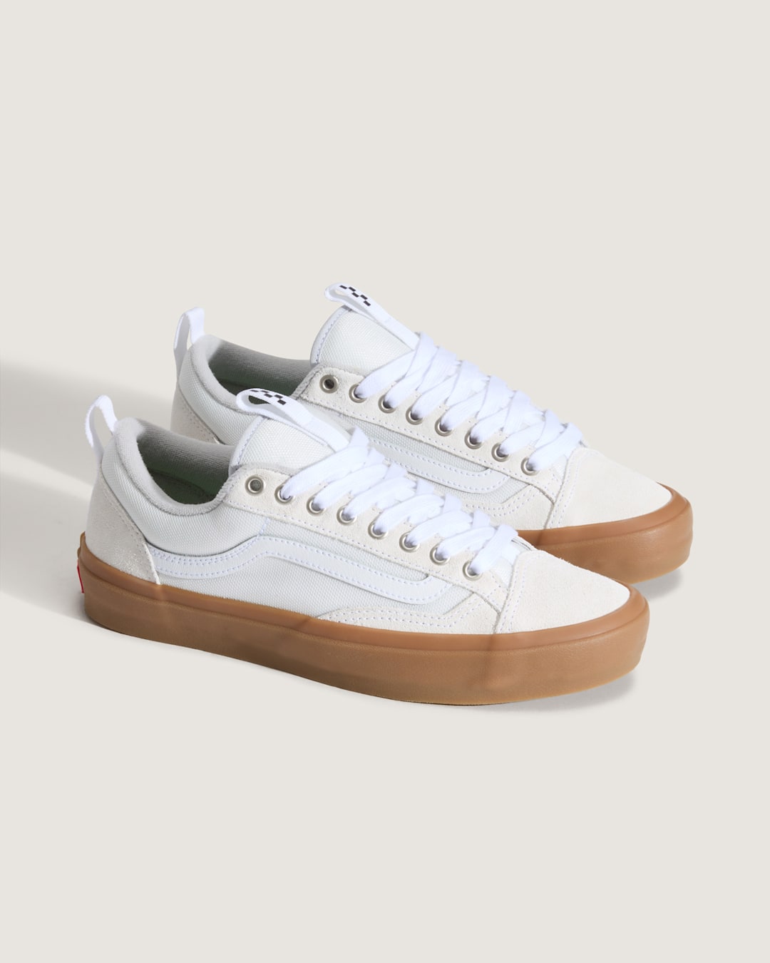 Vans Skate Old Skool 36+ Gum Shoe in White