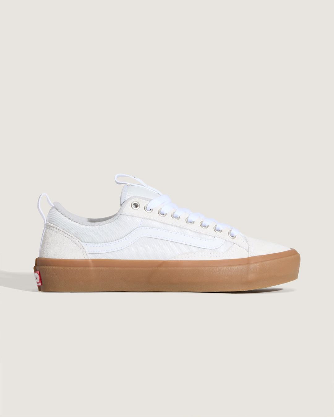 Vans Skate Old Skool 36+ Gum Shoe in White