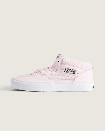 Vans Skate Half Cab Shoe in Pink / White