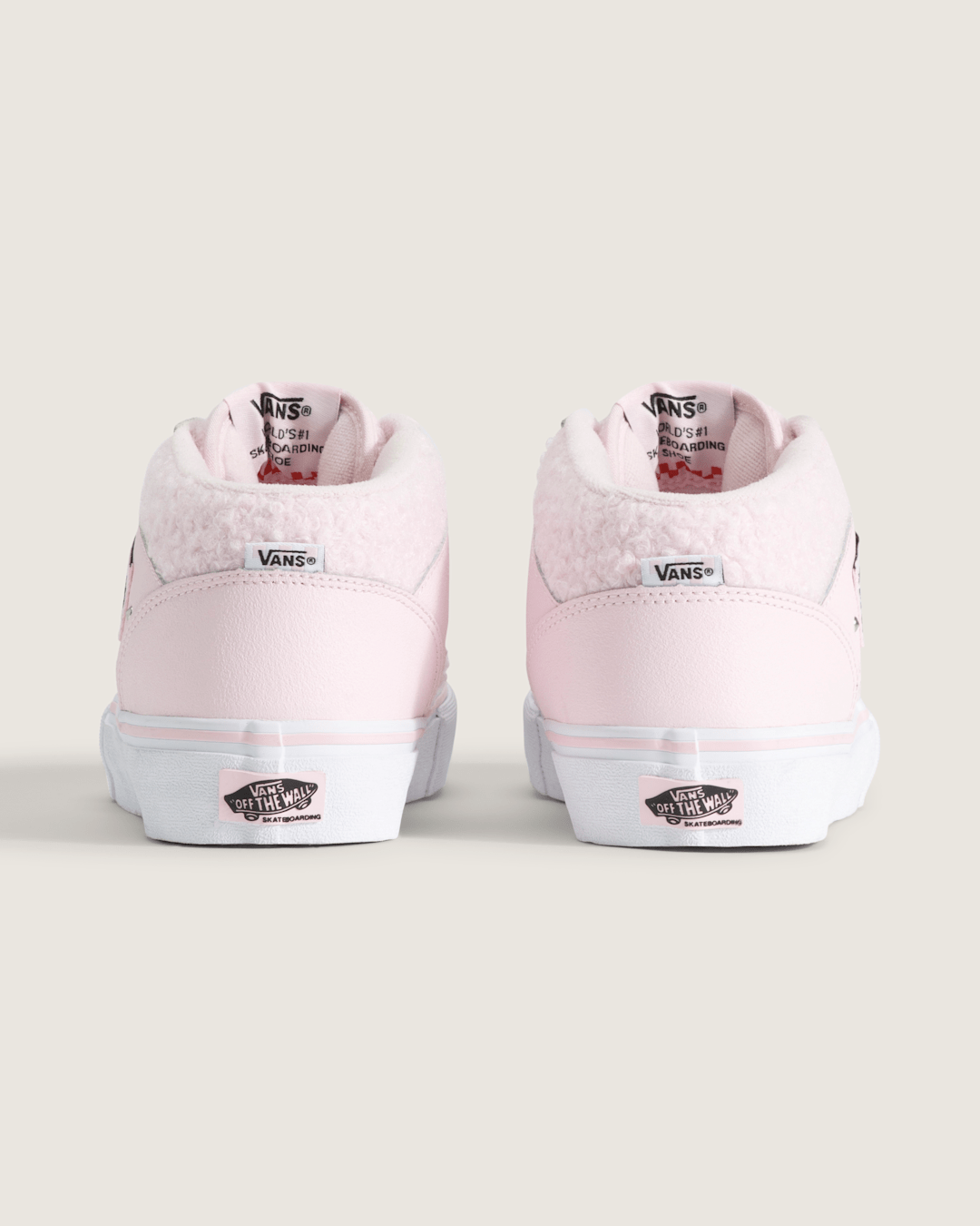 Vans Skate Half Cab Shoe in Pink / White