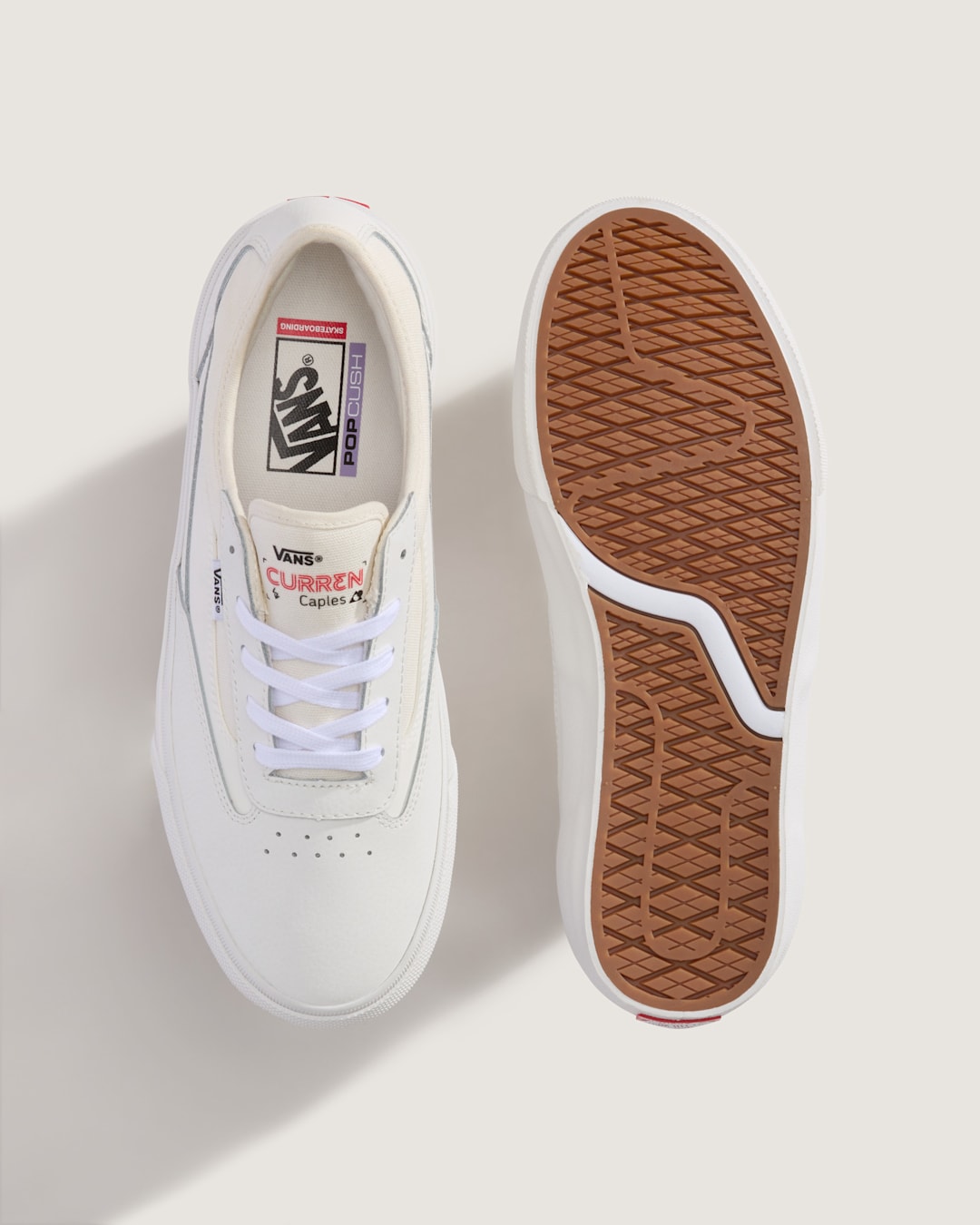 Vans Skate Curren Caples Shoe in Blanc De Blanc White