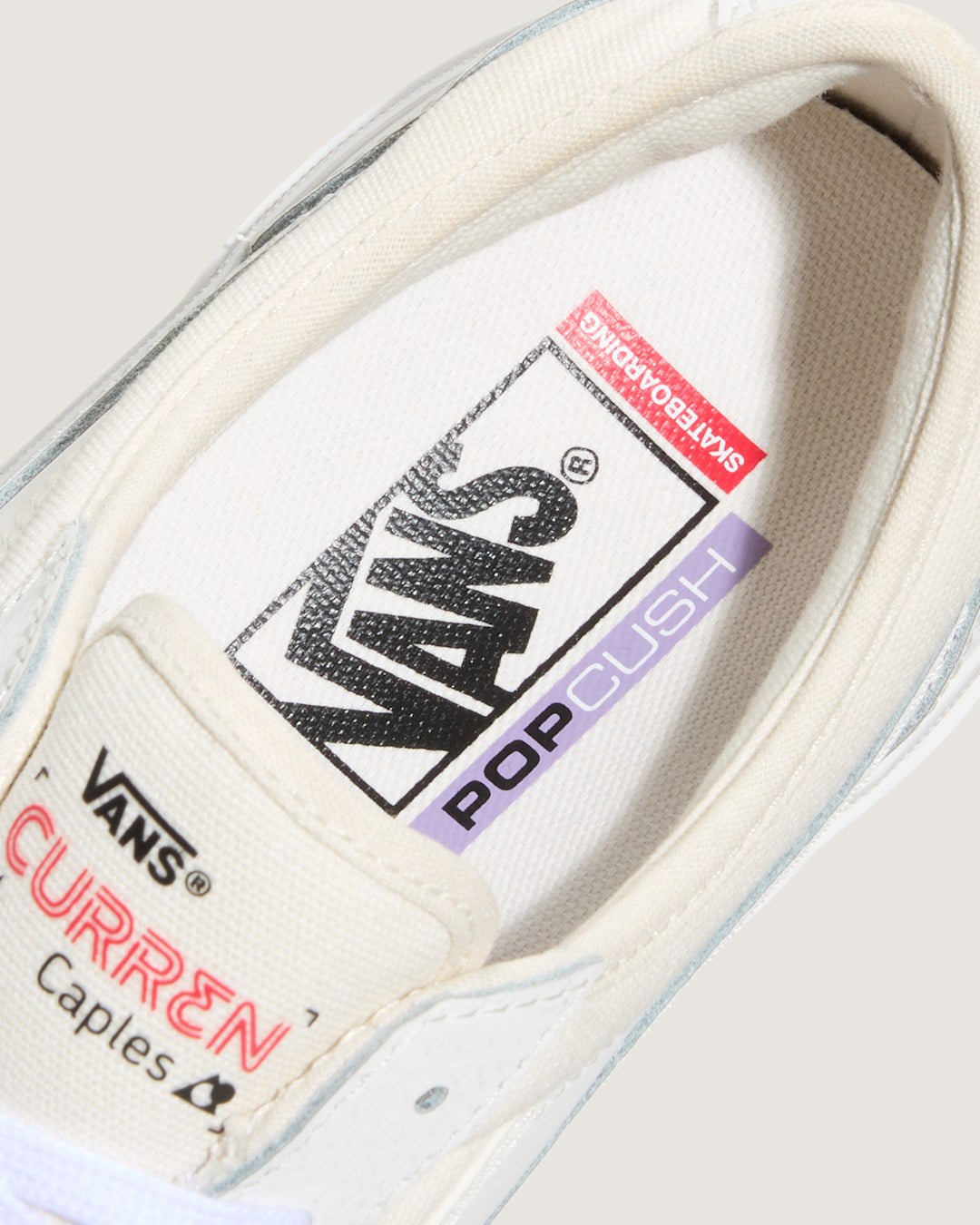Vans Skate Curren Caples Shoe in Blanc De Blanc White