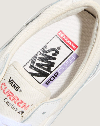 Vans Skate Curren Caples Shoe in Blanc De Blanc White