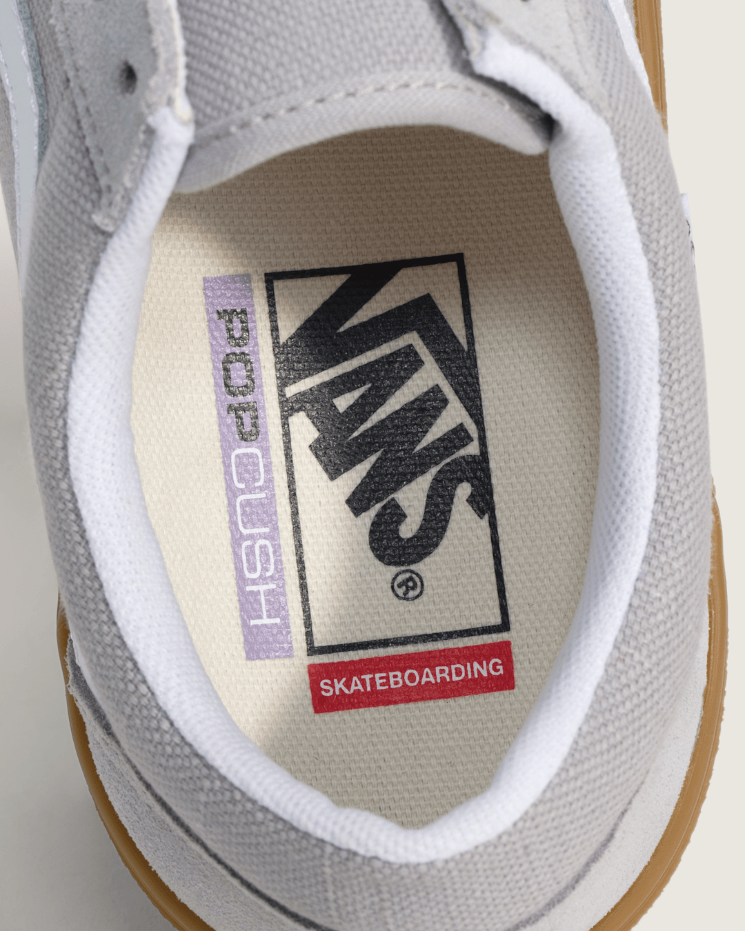 Vans Skate Old Skool Shoe in Gum Light Grey