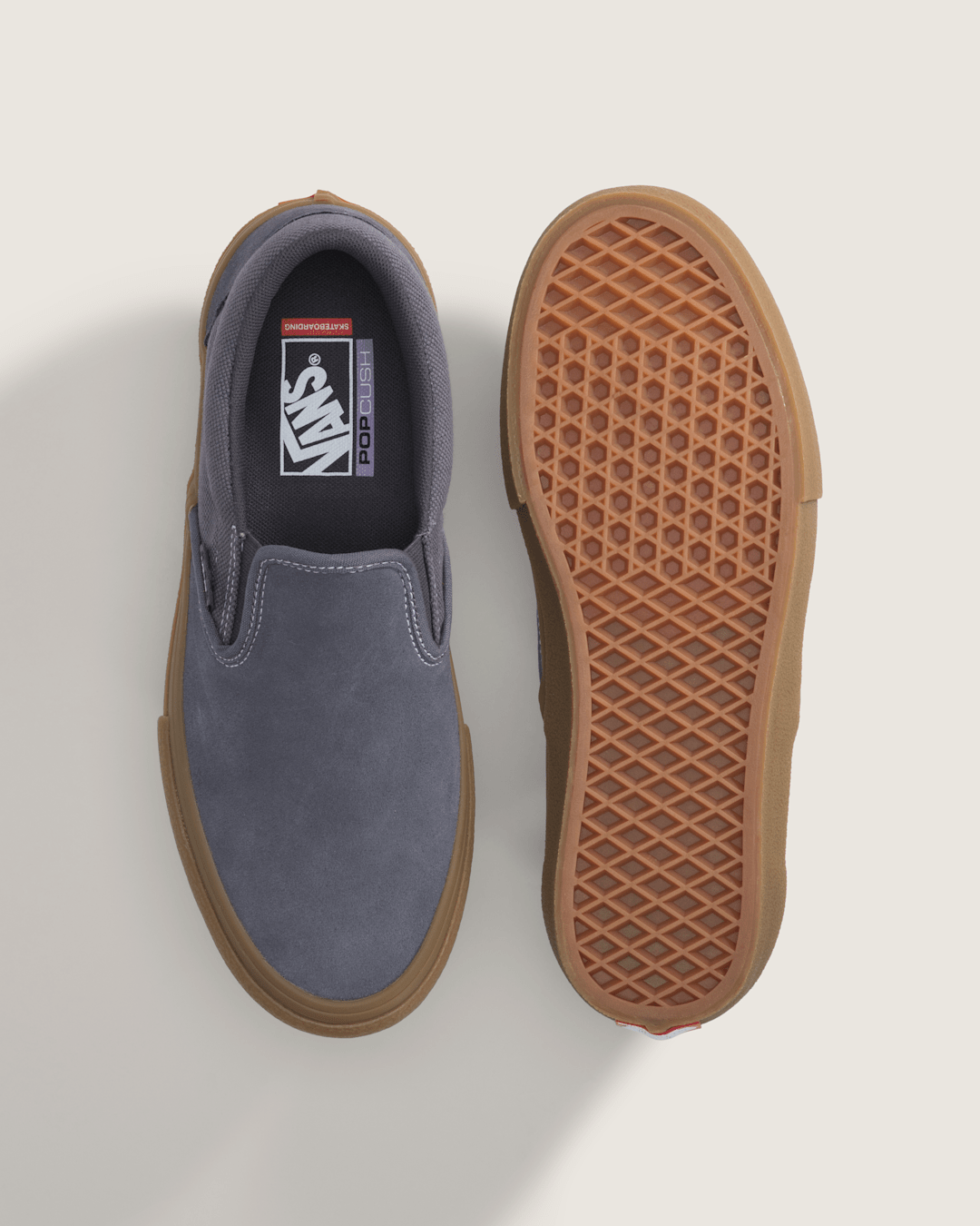 Vans Skate Slip-On Shoe in Gum Navy