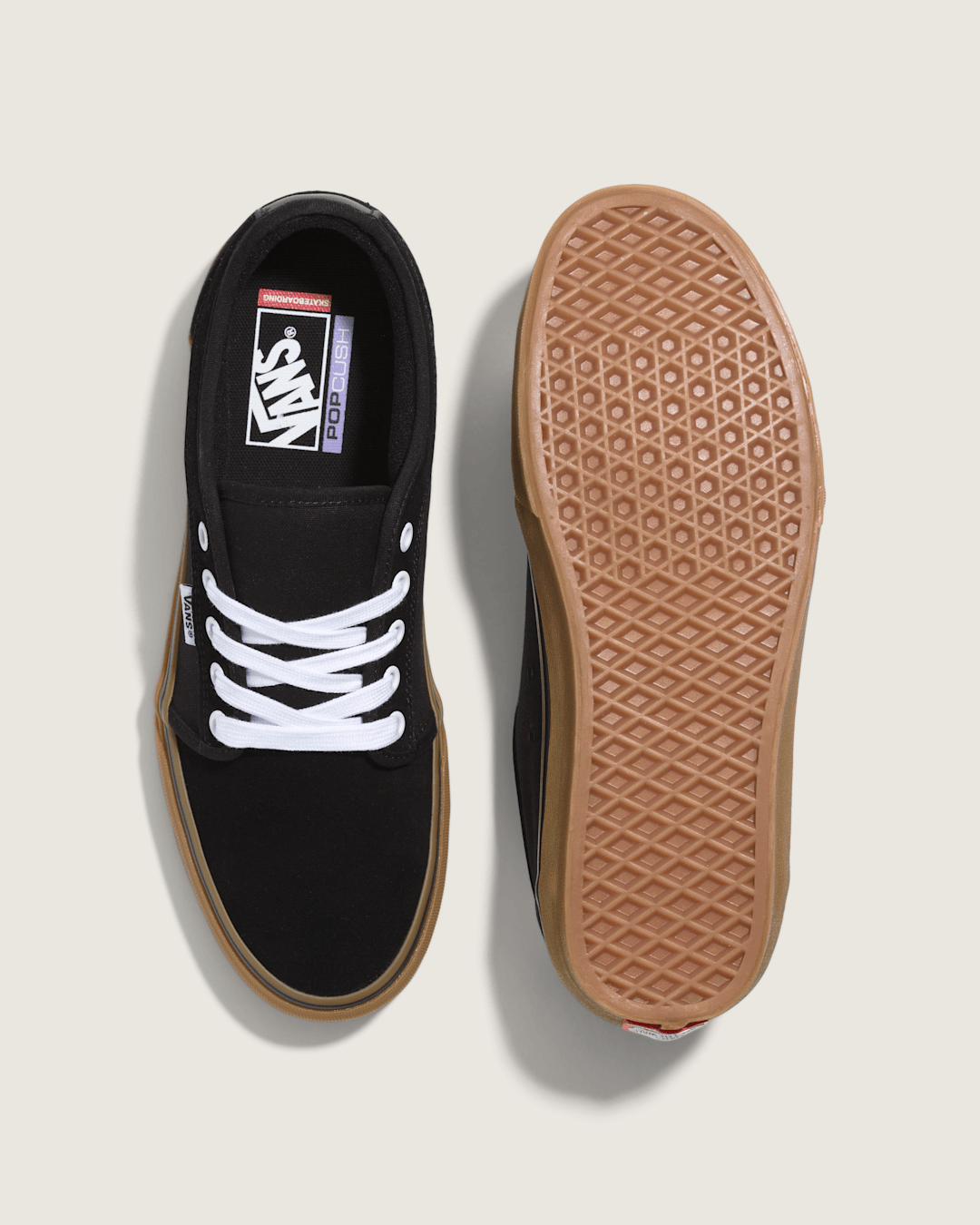 Vans Skate Chukka Low Black/Black/Gum Skate Shoe
