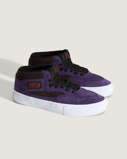 Vans Skate Half Cab Shoe in Croc Grape Purple