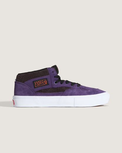Vans Skate Half Cab Shoe in Croc Grape Purple