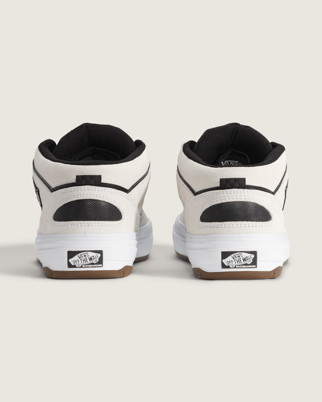 Vans Skate Half Cab Wafflecup Shoe in White / Black
