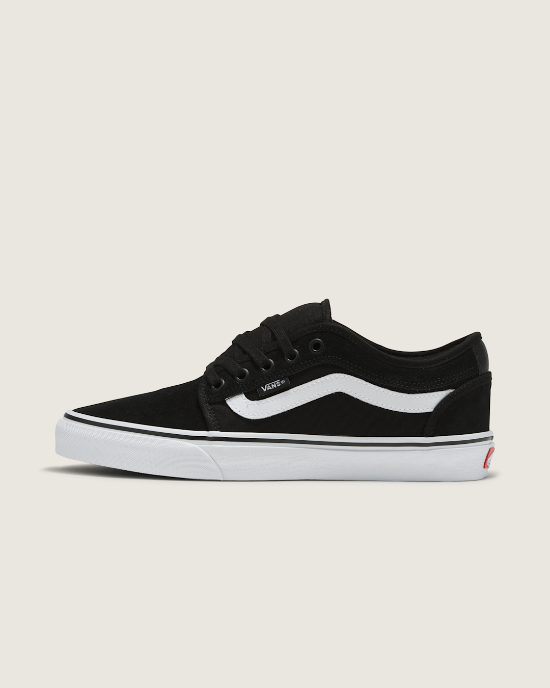 Vans Skate Chukka Low Sidestripe Shoe in Black / White