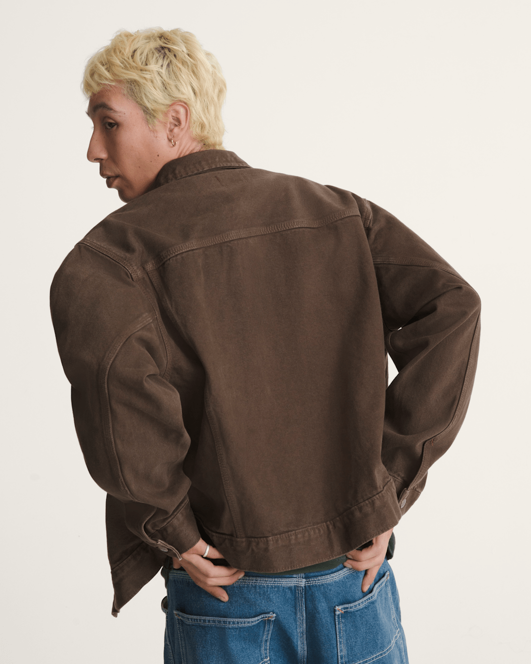 Vans Skate Garage Denim Jacket in Coal Brown