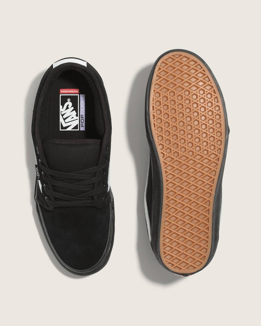 Vans Skate Chukka Low Sidestripe Shoe in Black / White