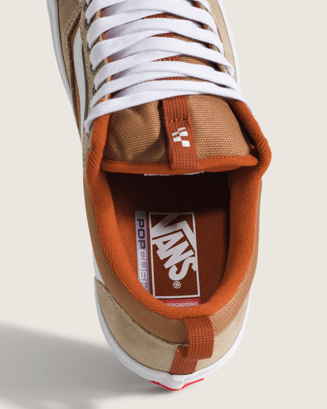 Vans Skate Old Skool 36+ Shoe in Khaki Brown / Burnt Orange
