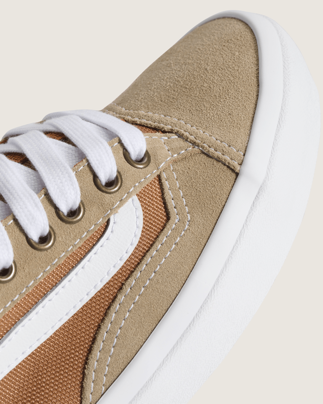 Vans Skate Old Skool 36+ Shoe in Khaki Brown / Burnt Orange