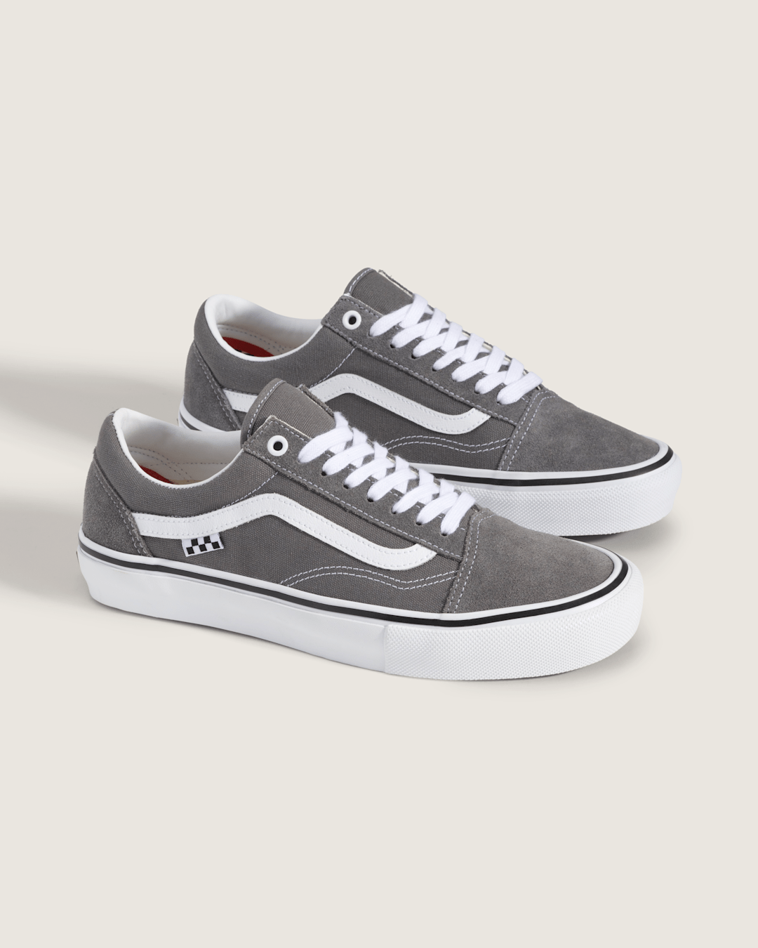 Vans Skate Old Skool Shoe in Pewter Grey / White