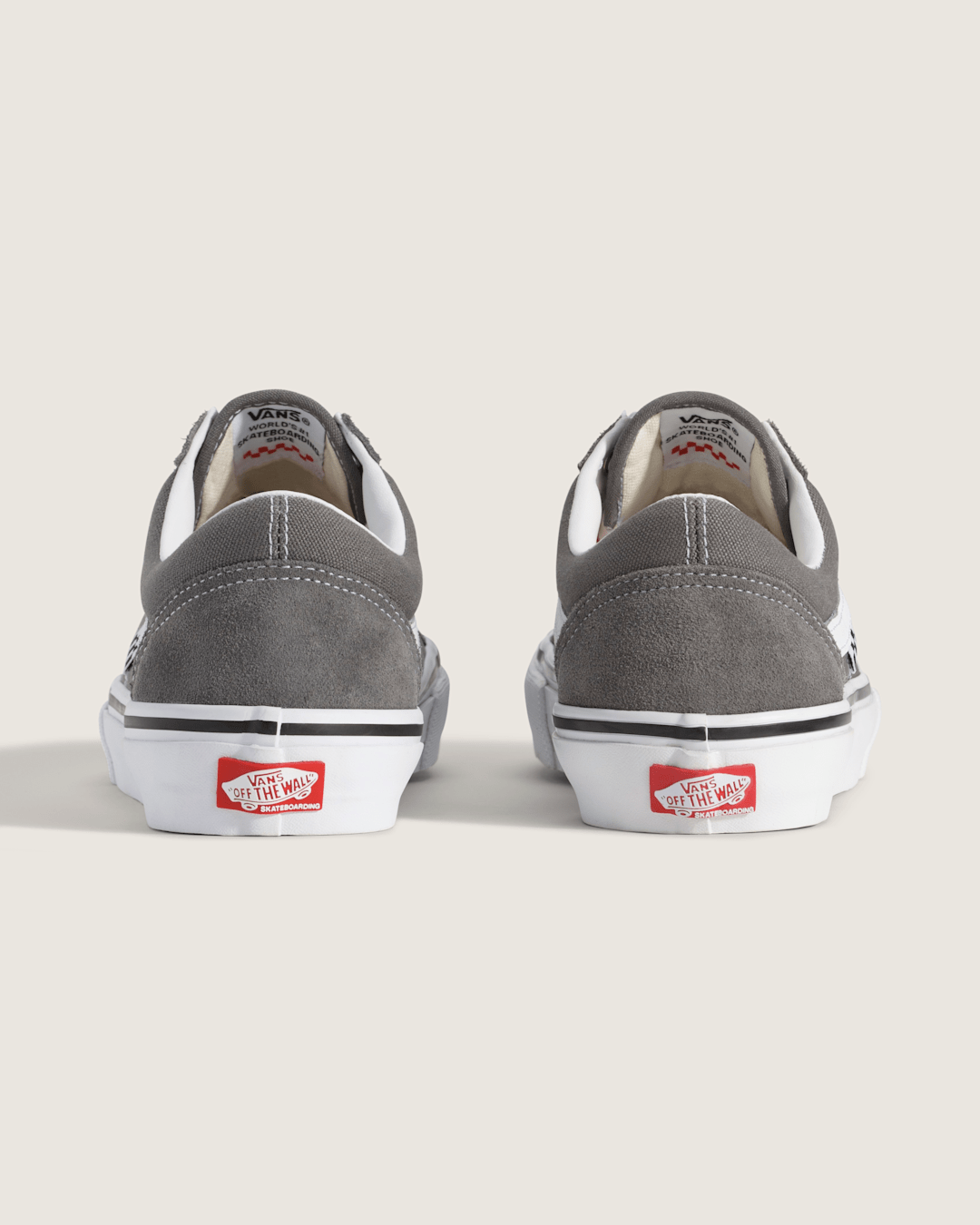 Vans Skate Old Skool Shoe in Pewter Grey / White
