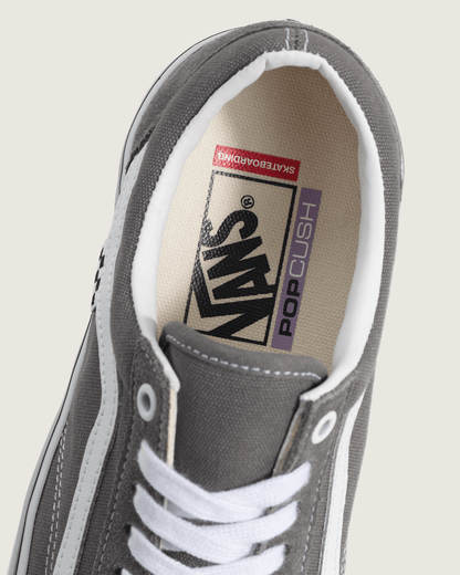 Vans Skate Old Skool Shoe in Pewter Grey / White