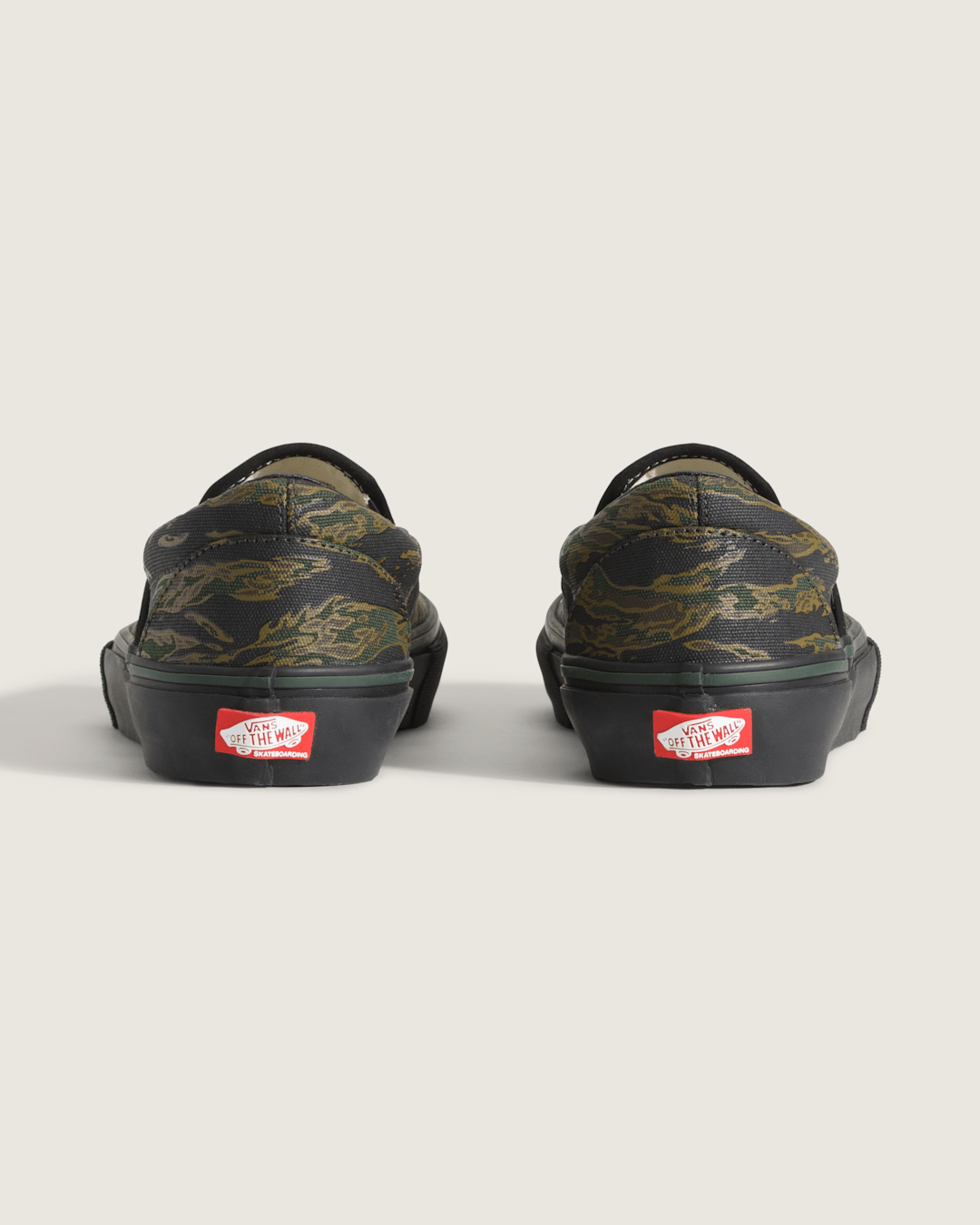 Vans Skate Slip-On Shoe in Camo Green / Black