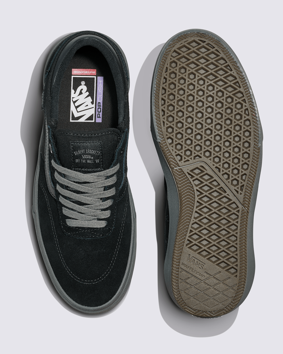 Vans Skate Gilbert Crockett Shoe in Black / Charcoal Grey