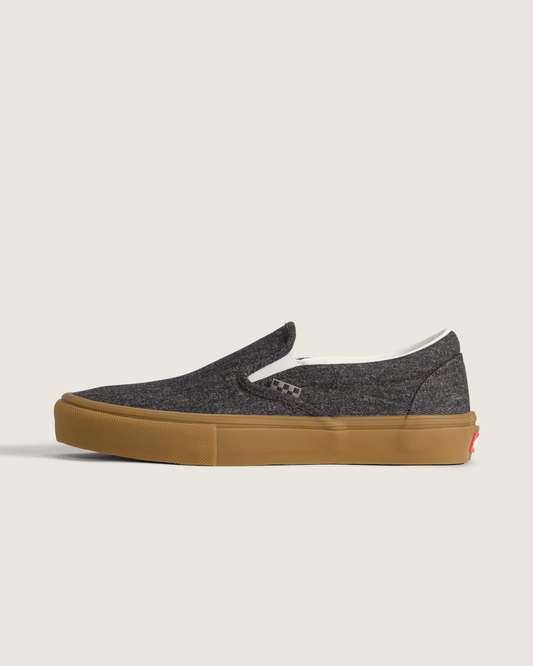 Vans Skate Slip-On Shoe in Denim Black