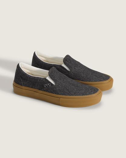 Vans Skate Slip-On Shoe in Denim Black