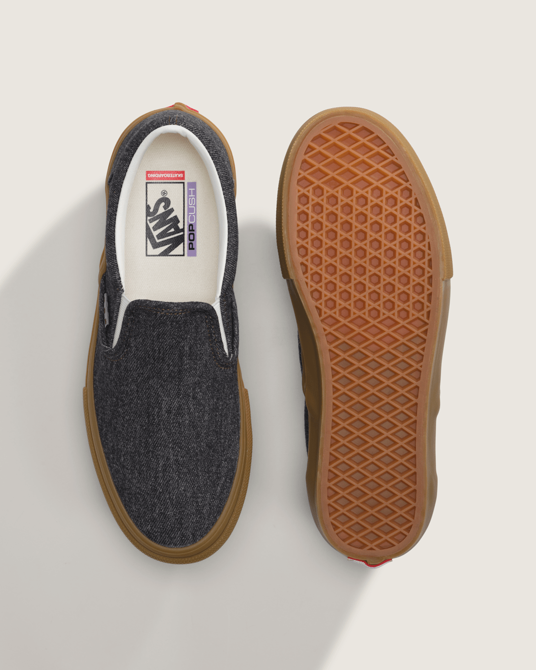 Vans Skate Slip-On Shoe in Denim Black