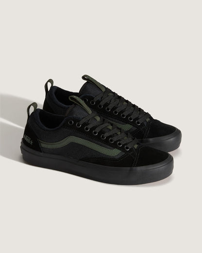 Vans Skate Old Skool 36+ Shoe by Atiba Jefferson in Atiba Black / Dark Green