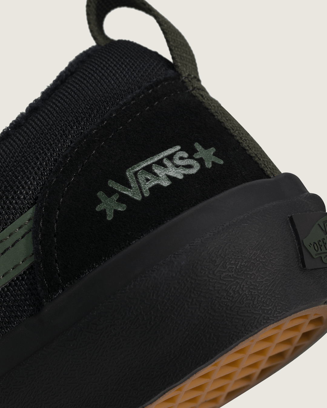 Vans Skate Old Skool 36+ Shoe by Atiba Jefferson in Atiba Black / Dark Green
