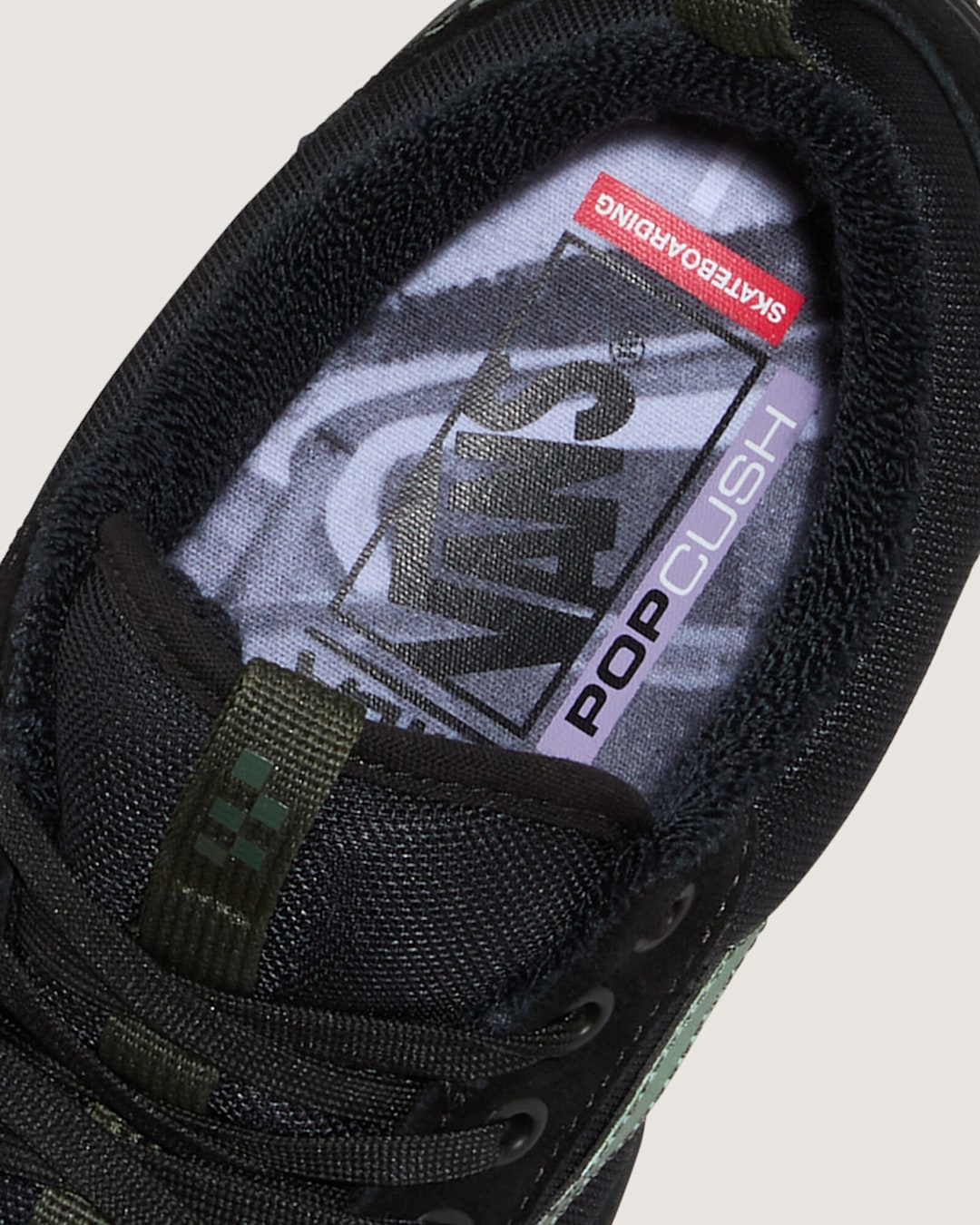 Vans Skate Old Skool 36+ Shoe by Atiba Jefferson in Atiba Black / Dark Green