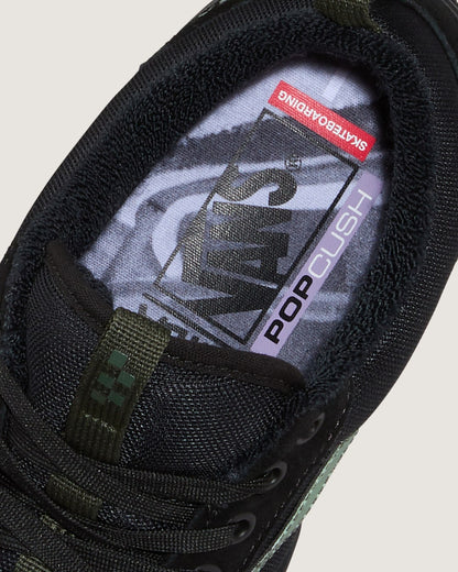 Vans Skate Old Skool 36+ Shoe by Atiba Jefferson in Atiba Black / Dark Green