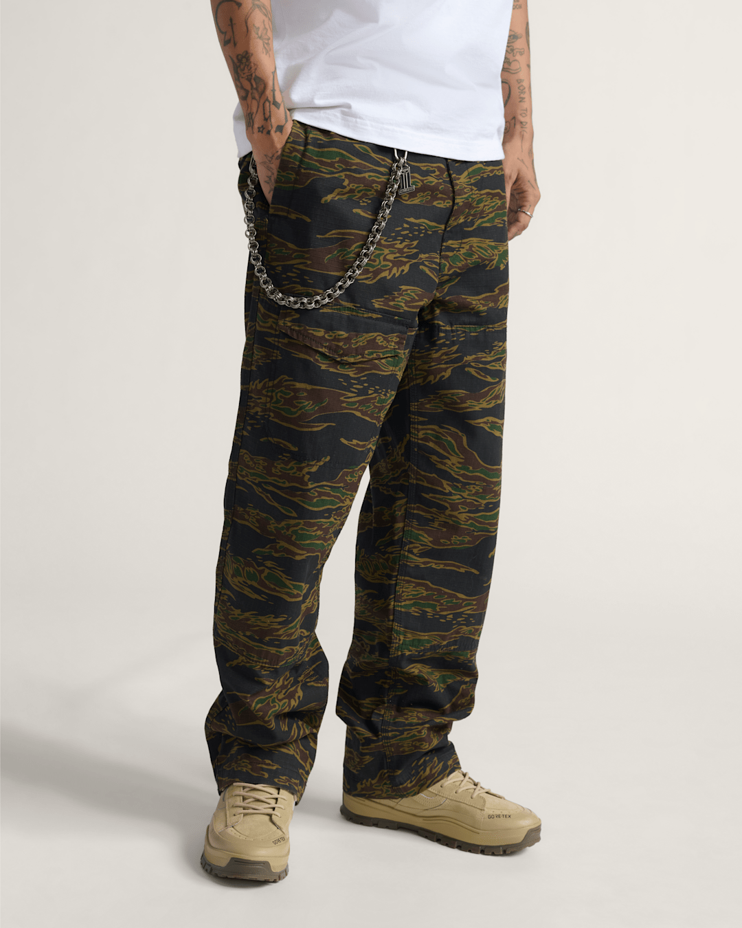Vans Skate Loose Cargo Pants by Atiba Jefferson in Atiba Camo Black