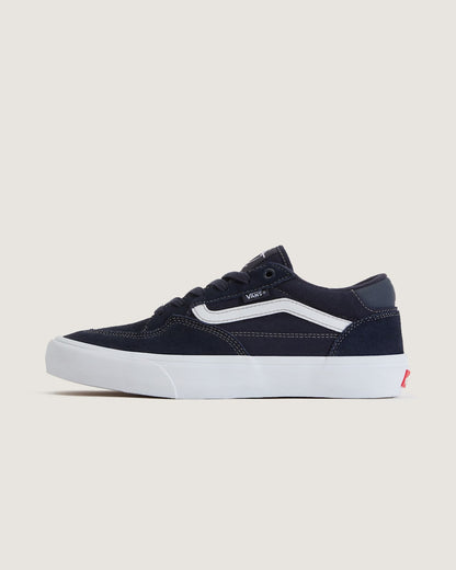 Vans Skate Rowan Shoe in Navy Blue / White