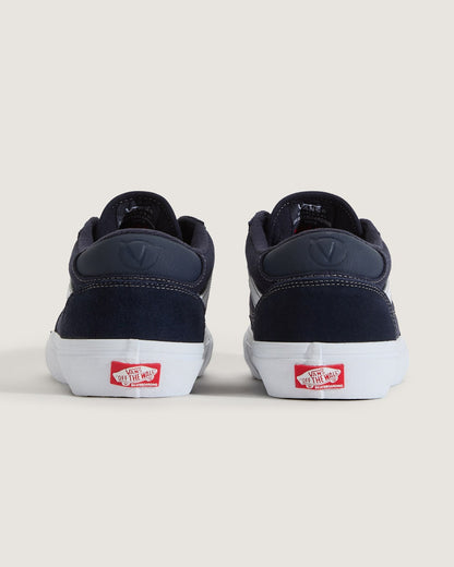 Vans Skate Rowan Shoe in Navy Blue / White