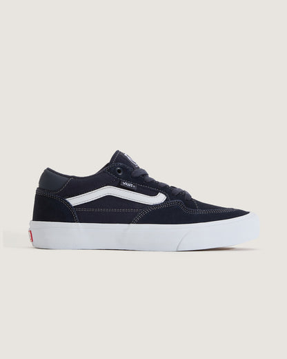 Vans Skate Rowan Shoe in Navy Blue / White