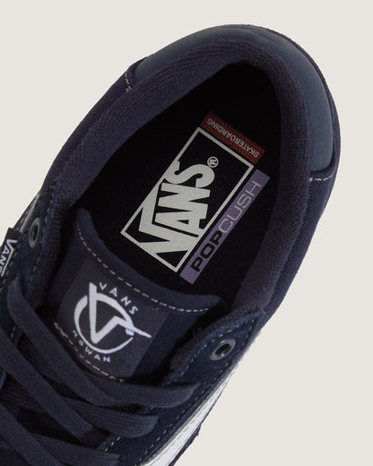 Vans Skate Rowan Shoe in Navy Blue / White