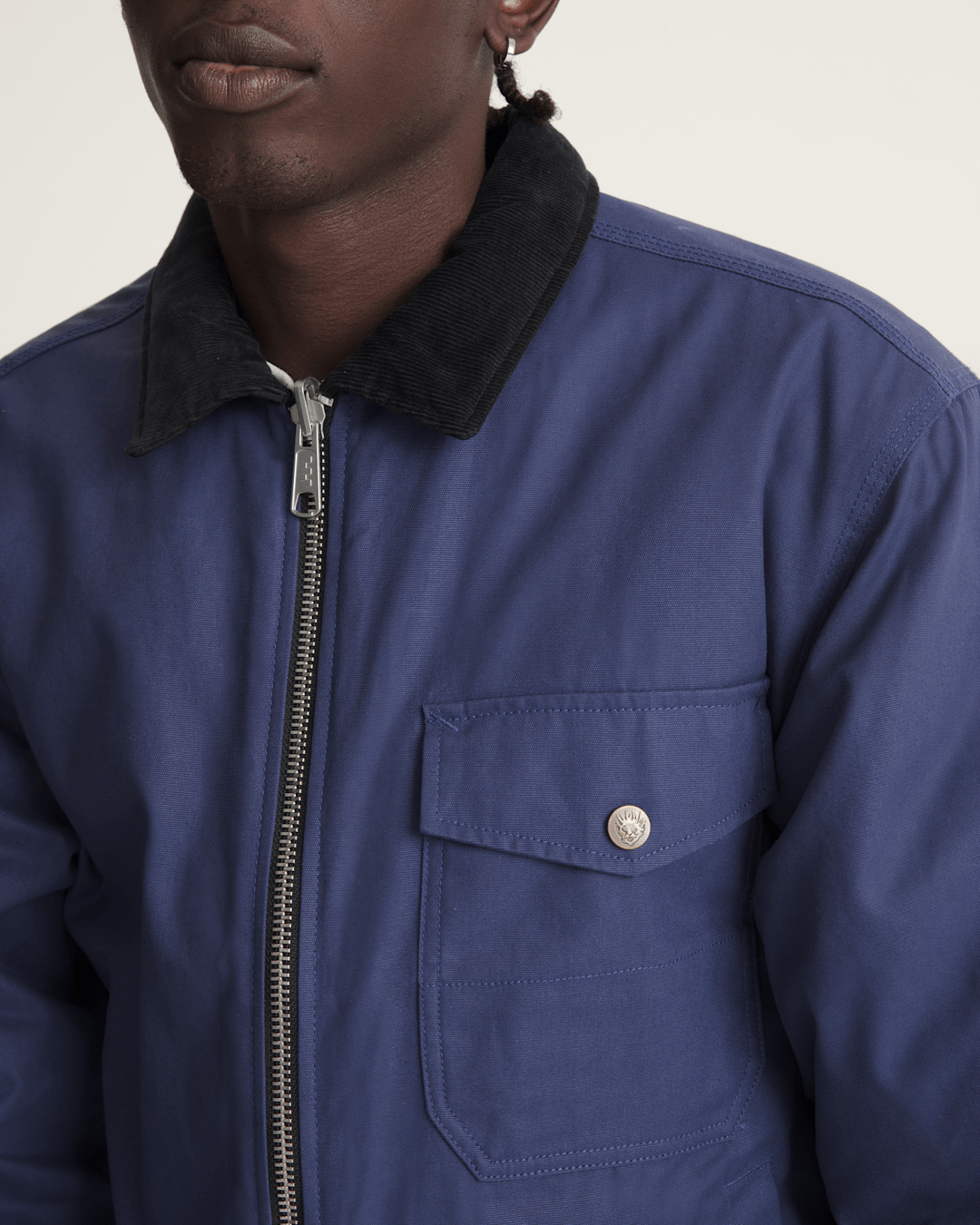 Vans Skate Garage Reversible Jacket in Deep Twilight Blue