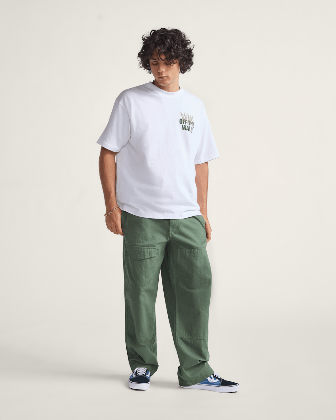 Vans Skate Loose Cargo Pants by Atiba Jefferson in Atiba Pine Forest Green