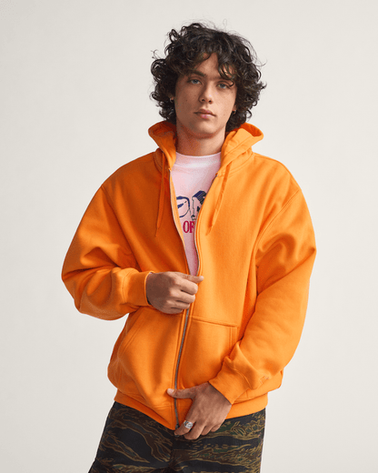 Vans Skate Zip Hoodie by Atiba Jefferson in Atiba Solar Orange