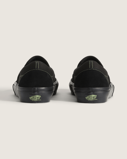 Vans Skate Slip-On Shoe in Black / Olive Green