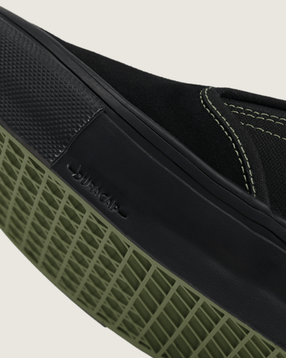 Vans Skate Slip-On Shoe in Black / Olive Green